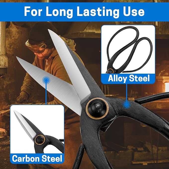 VISEMAN Japanese Bonsai Pruning Scissors-KinTakashi Gardening Shears for Bonsai Trimming
