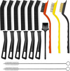 Crevice Cleaning Brush,Hard Bristle Grout Scrub Brushes Tool,Straw Cleaner Brush,Multifunctional Gap Cleaning Supplies Home Essentials for Household Use,Kitchen,Window,Bathroom,Corners(12PCS)