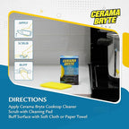 Cerama Bryte 10 x 5 Pack Cleaning Pads Cooktop and Stove Top Cleaner for Glass - Ceramic Surfaces, 50 Count