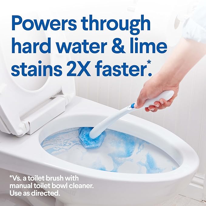 CLOROX Original Cleaning System, ToiletWand, Storage Caddy, 6 Refill Heads, (Package May Vary)