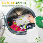 600 Count Unscented Dryer Sheets Fabric Softener Fresh Scent Dryer Sheets Bulk Naturally Softens and Removes Static Cling, Ideal for Large Households, Sensitive Skin