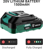 Power Drill Cordless: DEKO PRO Cordless Drill 20V Electric Power Drills Set Tool for Women with Battery and Charger 20 Volt Drills Driver Kit Green