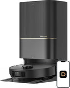 DREAME X40 Ultra Robotic Vacuum with Removable & Liftable Mop, 12,000Pa Suction, Side Brush Extensive Cleaning, 158°F Mop & Washboard Self Cleaning, Auto-Empty, Auto Refill, liftable Brushes