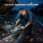 Jbox Shovel Axe Set, High Carbon Steel Folding Shovel with Adjustable 19.2-37.8 Inch Handle, Multi-Tool for Camping, Hiking, Cycling & Emergency, Includes Headlamp, Tactical Outdoor Gear