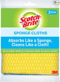 Scotch-Brite Sponge Cloth, Swedish Dish Cloths, Reusable Alternative to Paper Towels, 24 Sponge Cloths