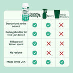 Sunny & Honey Carpet Deodorizer Powder - 20 Oz, Spring Mint - Odor Eliminator & Rug Freshener Powder for Pets & Kids