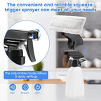 Window Vacuum Squeegee Cordless, Handheld Window Vac with Multi-Purpose Spray Bottle & Microfiber Cloth, Electric Cleaning Tool for Windows, Mirror, Countertop