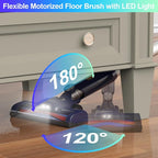 N7S Cordless Vacuum Cleaner, 6-in-1 Multifunction Cordless Vacuum, 210W Powerful Vacuum Cleaner, 6 Cell 2200mAh Stick Vacuum Cordless Rechargeable for Home (Deep-Blue)