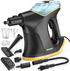 Heavy Duty Steam Cleaner with Continuous Spray & Safety Lock, Multipurpose Handheld Steamer for Home Use, 10S Fast Heating Steamer with 9PC Accessories for Car Furniture Kitchen Grout and Upholstery