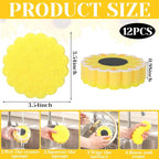 Tioncy 12 Pack Sunflower Kitchen Sponges Bulk Dual Sided Scrubber Yellow Sunflower Sponges Dishwashing Kitchen Cleaning Accessories for Funny Christmas Holiday Household Supplies