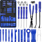 LadyRosian 37Pcs Trim Removal Tool Set, Car Upholstery Repair Kit, Auto Clip Pliers Fastener Remover Tool, Door Panel Tool, Car Panel Tool Radio Stereo Removal Tool Kit with Storage Bag (Blue)