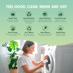 QLEAN Laundry Detergent Sheets (Travel Size 40 Loads) – Travel Laundry Detergent Sheets, Eco-Friendly Laundry Soap, HE & Standard Washer Safe, Stain Remover, Skin-Friendly - Ruby Sunset Bliss