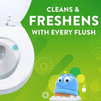 Scrubbing Bubbles Fresh Gel Toilet Bowl Cleaning Stamps, Helps Keep Toilet Clean and Helps Prevent Limescale & Rings, Rainshower Scent, 1 Dispenser with 6 Fresh Gel Stamps (Pack of 2)
