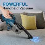 Cordless Vacuum Cleaner for Makita 18V LXT Battery, Handheld Vacuum Cleaner for Home Car Hardwood Floor Carpet, Portable Shop Vacuum with Washable HEPA Filter(Tool Only)