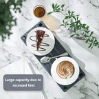 Sink Caddy Kitchen Sink Organizer, Water Absorbing Stone Tray for Sink,Diatomite Bathroom Counter Tray,Faucet Drying Mat Protector Coaster Soap Dish Rack Riser Vanity Dispenser Sponge Holder,10" x 4"