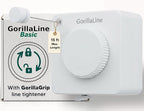 GorillaLine Basic - Retractable Clothesline Indoor Outdoor Clothes Line - Heavy Duty Clothes Drying Laundry Line - Wall Mounted Drying Rack - Air Dry Clothing - 15ft line Max Tighten with GorillaGrip