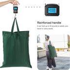 Polecasa Small Heavy Duty Laundry Bag with 130gsm Tear Resistant Fabric and Handles, Easy to Carry Durable Dirty Clothes Drawstring Bag, Perfect for College Dorm, Travel 2 Pack 21”x24”, Green