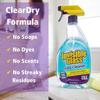 Invisible Glass 92194-2PK Premium Glass and Window Cleaner Spray – Cleans Glass, Windows, Mirrors, Shower Doors, and More – Streak-Free, Ammonia-Free, Tint-Safe – 32 fl oz (Pack of 2)