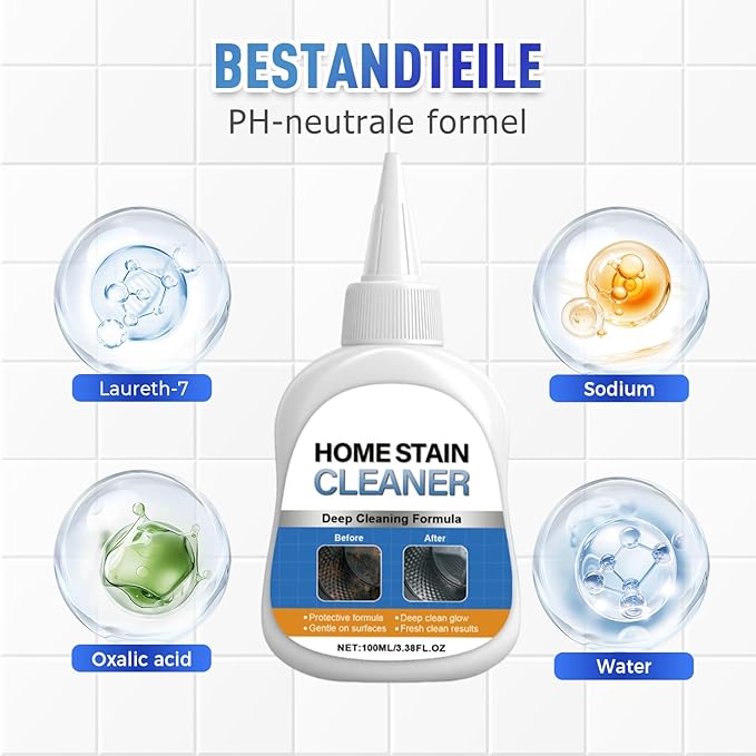 Home Stain Cleaner Gel, 2025 New Dirt Stains Remover, Multi-functional Bathroom Cleaner for Tile Gaps, Cleaning Gel suitable for Kitchen Surfaces, Portable Deodorizing Cleaner (1)