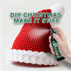Fabric Stiffener Spray, 120ml Starch Stiffen Quick Fabric Spray for Stiffening with Easy Application for Lace, Wool, Clothes, Felt, Crochet, Holiday Decoration
