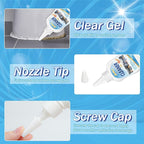 Mold Stain Cleaning Gel, 8 Fl Oz Washing Machine Cleaner, Household Grout Cleaner for Washing Machine, Refrigerator Strips, Best for Home Sink, Kitchen, Showers