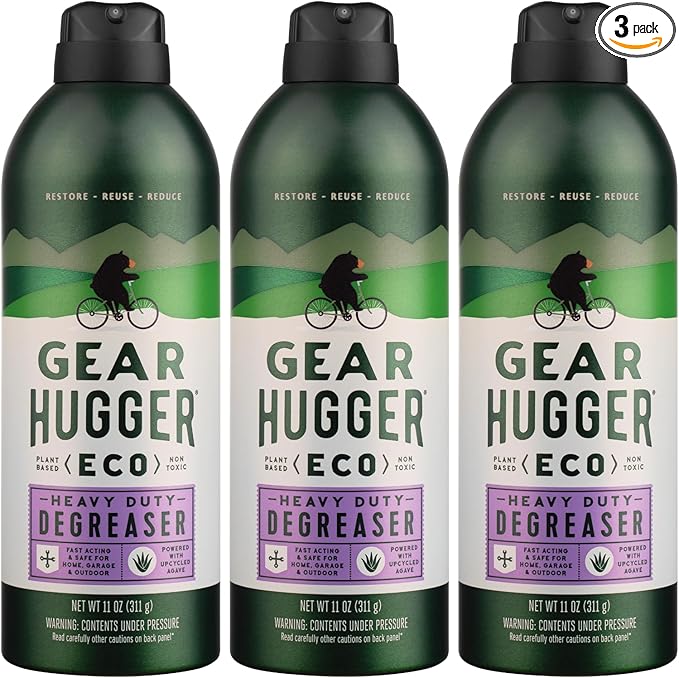 Degreaser - Eco-Friendly (11 oz, Pack of 3), Degreaser Cleaner Spray - Oven Cleaner, Grill Cleaner & Brake Cleaner, Dissolves Grease & Grime - Plant-Based, No Petroleum, Non-Toxic, No PTFE
