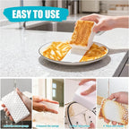 80-Pack Melamine Sponges, Multi-Functional Household Cleaning Pads for Kitchen, Dishes, Bathroom & Walls, 2X Density Extra Thick & Non-Scratch Bulk Sponge Foam Pads for Tough Stains and Grease