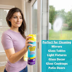 Invisible Glass 91160 Premium Aerosol Glass and Window Foaming Cleaner Spray – Cleans Glass, Windows, Mirrors, Shower Doors, and More – Streak-Free, Ammonia-Free, Tint-Safe – 19 oz