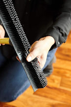 FURemover Original Pet Hair Rubber Broom with Squeegee, with 58” Telescopic Handle for Carpet, Tile and Hardwood and Handheld Lint Brush Combo