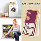 6 Packs Swedish Kitchen Dish Cloths - Reusable Paper Towels for Counters & Dishes - Eco-Friendly Cellulose Sponge Cloth - Assorted (US Dollar)