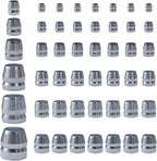 42 PCS Round Axe Handle Wedge Safety Handle Metal Wedge Hammer Handle Wedges Steel Wedge Kit for Axe Hammer Sledge (0.31/0.39/0.47/0.55/0.63/0.71 Inch)