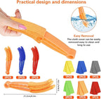 8pcs Window Venetian Blind Cleaner Duster Tool,Blind Duster for Cleaning,Microfiber 7Finger Duster Brush Dusting Cleaner Tool for Window Shutters Air Conditioner Vinyl Wood Blinds,with 8 Cloth Cover