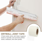 PATIKIL Drywall Repair Mesh Tape, 4 inch x 164 ft Fiberglass Repair Patch Self-Adhesive Dry Wall Joint Tape 9 Mesh Wall Hole Crack and Seam Patch, White