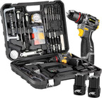 Cordless Drill Tool Set, 18V Brushless Compact Power Drill Kit with 2 Battery, 120 PCS Household Tool Kit with Driver Taladro, Men Electric Taladros Inalámbricos for Daily Home Repair