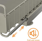 Under Sink Organizer, Single Tier Metal Pull Out Sliding Drawer Shelf for Kitchen Bathroom Cabinet Storage, Sturdy Rack – Gray