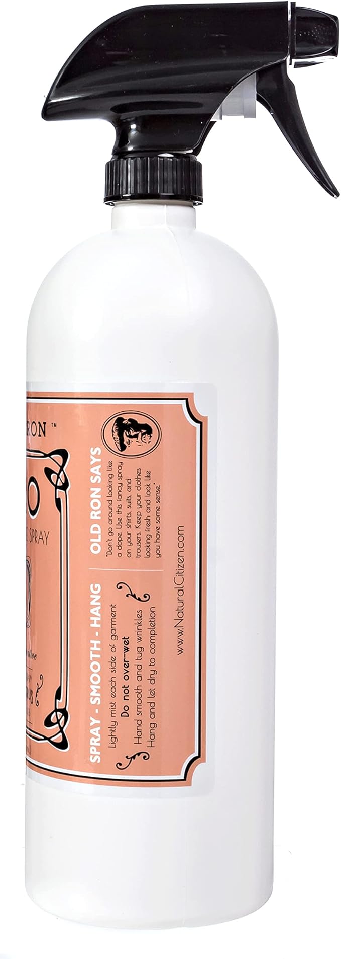 Cold Iron Wrinkle Release Spray 32 fl oz. Cranberry-Citrus. Plant Based Ironing Alternative. Fast, Easy to Use. Spray, Smooth, Hang. Award Winning Formula to Save You Time