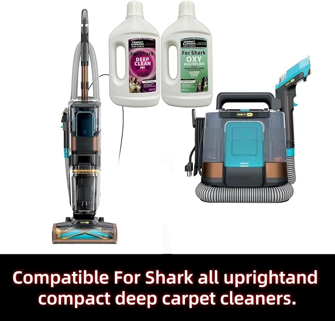 1L Stain & Odor Remover, Carpet Cleaner. Compatible With Shark All Upright And Compact Deep Carpet Cleaners(SYSTEM FORMULA 1)