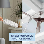 Bona Disposable Duster Refills - 5 Pack - High Performance Dusting System - Microfiber Dusters Remove Dust and Pet Hair for Quick Spot Cleaning