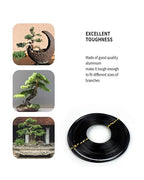 Bonsai Wire, 6 Sizes of 1mm, 1.5mm, 2mm, 2.5mm, 3mm, 4mm Black Aluminum Wire, Total 152 Feet Bonsai Tool Kit, 300 Grams Bonsai Tree Wire for Bonzai Trees Indoor by MoHern