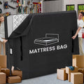 Mattress Bags for Moving and Storage, BETU Waterproof Mattress Protector Twin XL Mattress Cover with 8 Heavy Duty Handles and Zipper Extra Thick Moving Supplies for Dorm Reusable (82x42x13.5 Black)