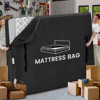 Mattress Bags for Moving and Storage, BETU Waterproof Mattress Protector Twin XL Mattress Cover with 8 Heavy Duty Handles and Zipper Extra Thick Moving Supplies for Dorm Reusable (82x42x13.5 Black)