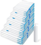 6 Pack Vacuum Storage Bags，Space Saver Bags(6 Pack Large),Compression for Comforters and Blankets, Sealer Clothes Storage, Hand Pump Included