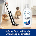 Tineco Floor Cleaning Solution 2L (33.8 OZ*2) for i5/i6 Stretch & FLOOR ONE S5/S6/S7/S9 Artist & S6/S7/S9 Master & Breeze Series, (EXCEPT iFLOOR 5 Steam/S5/ S7/ S9 Artist Steam Series) Wet Dry Vacuum