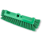 SPARTA Multi-Level Tile Scrub Brush 12" Wide Brush Head, Heavy-Duty Tile Cleaning Brush with End Bristles for Commercial Tiles, Tubs and Floor, Plastic, 12 Inches, Green