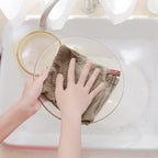 Homaxy 100% Cotton Waffle Weave Kitchen Dish Cloths, Ultra Soft Absorbent Quick Drying Dish Towels, 12 x 12 Inches, 12-Pack, Tan