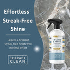 Therapy Granite Cleaner & Polish (2 Pack) - Granite Countertop Cleaner for Marble, Soapstone, Quartz, Quartzite, Slate, Limestone, Corian, Laminate, Tile Countertop, Headstone