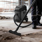 VEVOR Commercial Shop Vac, 11 Gallon Wet Dry Shop Vacuum, 5.5 Peak HP Portable with One-Button Self-Cleaning, 1350W Input, 1.25in x 7ft Hose, 20ft Cord, Industrial-Grade for Jobsite, Workshop