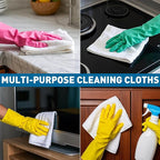 White Microfiber Towels- 50 Pack, Microfiber Cleaning Cloths Bulk, Microfiber Towels for Cars, Cleaning Rags (12x12 inches)