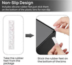 Vtopmart Black Stackable Storage Drawers,4.4‘’ Tall Cologne Organizer for Men,Plastic Containers for Vanity, Dresser,Office Desk,Bathroom Countertop Organization,Ideal for Room Decor,Gifts for Men