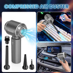 4-in-1 Car Vacuum Portable Cordless & Dust Buster, 20000pa High Power Handheld Vacuum Cordless Rechargeable, Mini Vacuums with 3 Reusable Filter, Vacuum Cleaner for Car Home Office & Pet(Silver Gray)